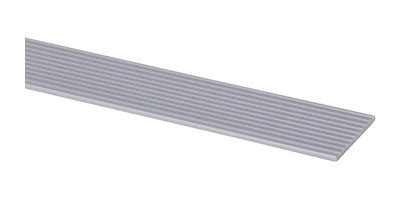 PVC SLIJTSTRIP ZELFKLEVEND 2 5X40MM RVS 260CM 47222 Woodtex