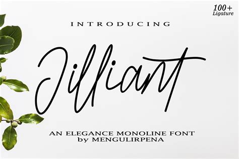 Jilliant Font By Mengulirpena · Creative Fabrica