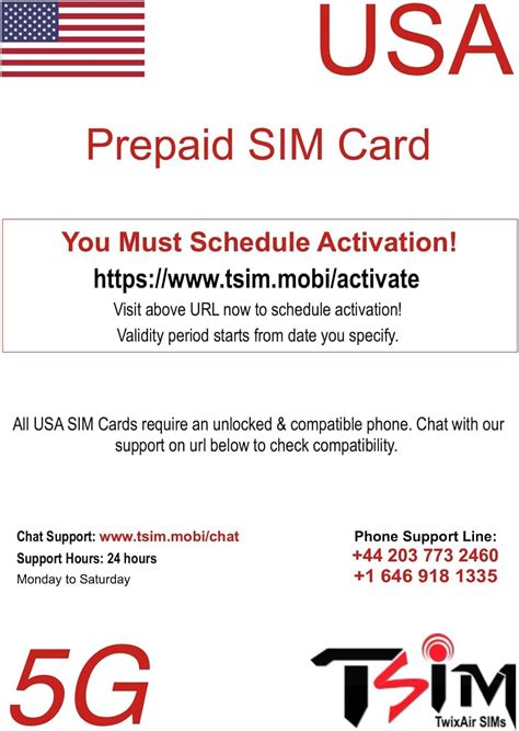 Tsim Usa Sim Card Days Gb Prepaid Sim For Travel Tourists