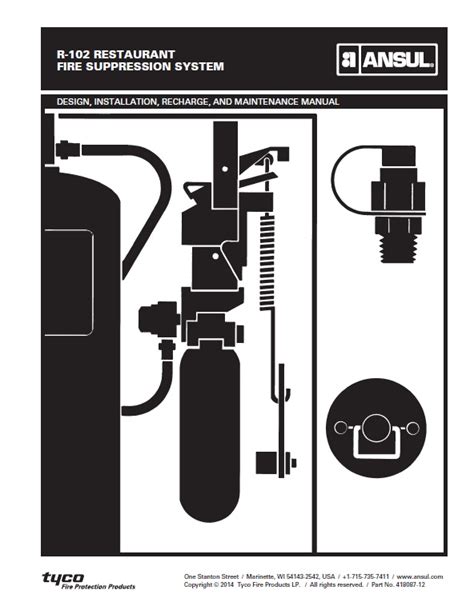 Ansul R 102 Fire Suppression System 9 Gal