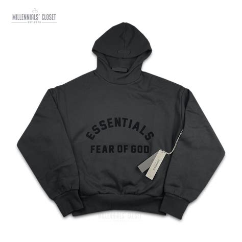 Fear Of God Fear Of God Essentials Tracksuit Jet Black Ss23 Size Xl