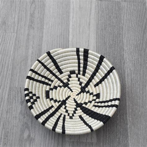 Small African Basket Rwandan Basket Wall Art Basket Straw Basket