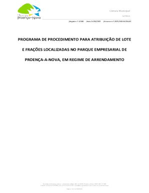 Preenchível Disponível programa de procedimento para atribuio de lote e