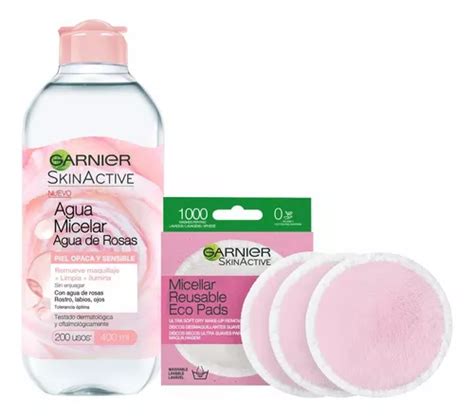 Pack Garnier Agua Micelar Rosas Eco Pads X Cuotas Sin Inter S