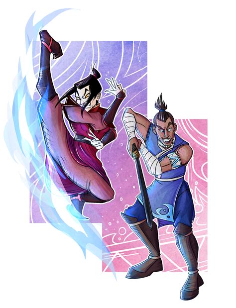 Commission Sokka And Azula By Alienalfredo On Deviantart