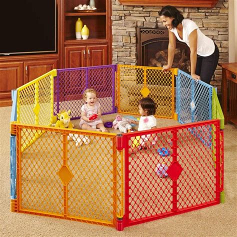 Colorful Baby Gate Multi Colored Octagon Baby Gate