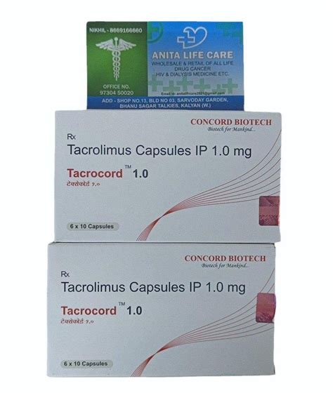 Tacrocord Mg Capsules At Rs Stripe Pangraf Capsule In Kalyan