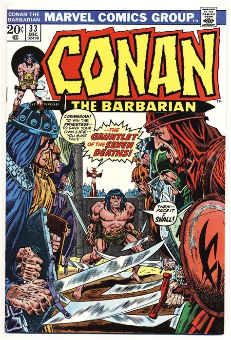 Conan The Barbarian 33 F John Buscema Art Marvel Comics 1973 Stock