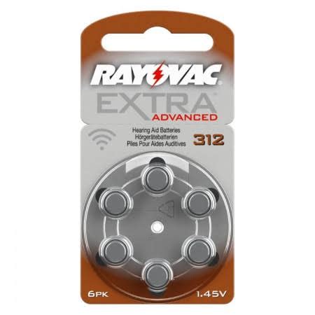 Rayovac Extra MF (Brown / Size 312) Hearing Aid Batteries