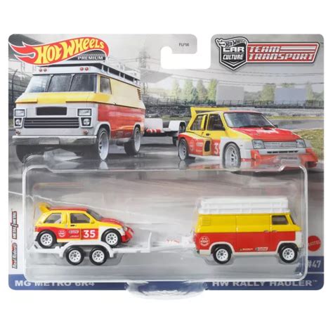 Hot Wheels Team Transport MG Metro 6R4 és HW Rally Hauler autószállító kisautó JatekBolt hu
