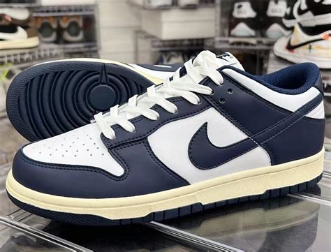 Nike Dunk Low Vintage Navy Wmns Dd1503 115 Release Date Sbd