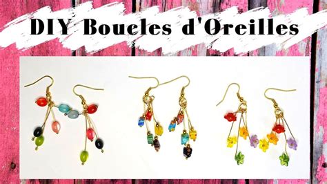 TUTO Boucles d Oreilles en Perles et Fleurs pour Débutantes ou Pas