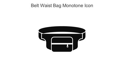 Belt Waist Bag Monotone Icon In Powerpoint Pptx Png And Editable Eps Format Ppt Template