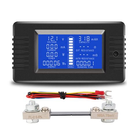 PZEM 015 100A DC Voltage Power Capacity Meter With External Shunt