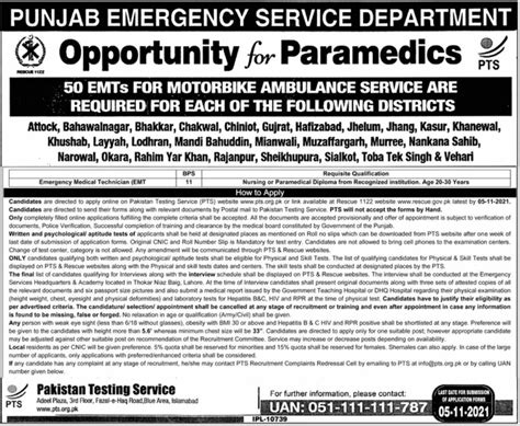 Rescue Emt Jobs For Motorbike Ambulance Service In All