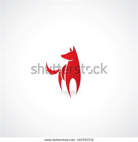 Red Wolf Vector Illustration Stock Vector (Royalty Free) 164762156 ...