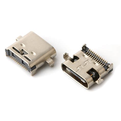 Smt 16 Pin Female Connector Connector Type C 16pin Sink 1 6mm Connector Usb C Type C Socket