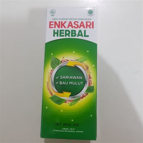 Jual Mulut Obat Enkasari Herbal Ml Sariawan Obat Mulut Shopee