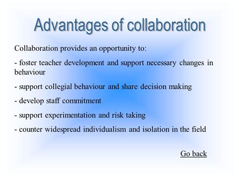 Benefits Of Collaboration In Schools