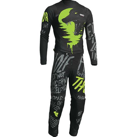 Maillot Moto Thor Cross Enduro Pulse Counting Sheep Acid Carbon Vente