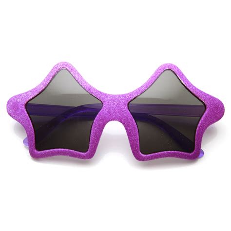 Novelty Star Shape Glitter Party Superstar Sunglasses 9537 Zerouv