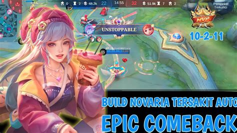 Novaria New Skin Starlight Best Build Novaria Mlbb Youtube