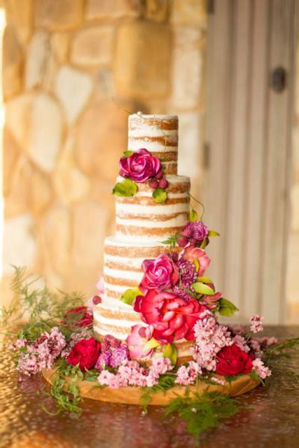 Creative Wedding Cakes Naked Cake Trend