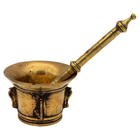 Antique Vintage Brass Mortar And Pestle For Sale At 1stdibs