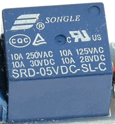 SRD 05VDC SL C Relay 5V Songle 5 Pin PCB Type Pinout