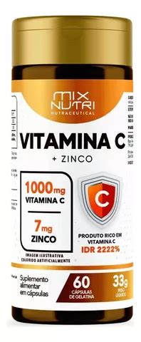 Suplemento Mix Nutri Vitaminas Vitamina C Vitamina C Zinco Sabor Sem