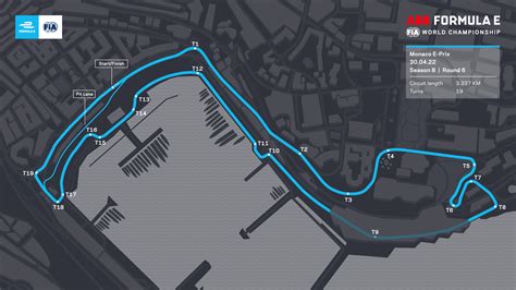 THE FIA FORMULA E AND ACM REVEAL MONACO E PRIX TRACK LAYOUT