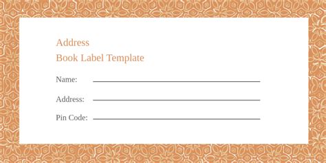 Free Address Label Templates Editable And Printable