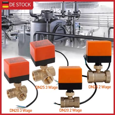 ZONENVENTIL 2 3 WEGE 1 Zoll Kugelventil Umschaltventil Motorkugelhahn