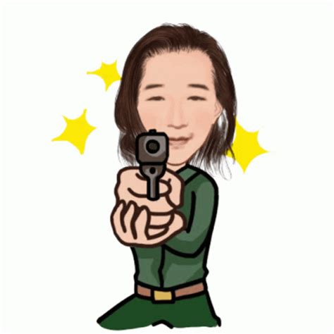 Bang Gun Sticker - Bang Gun Shoot - Discover & Share GIFs