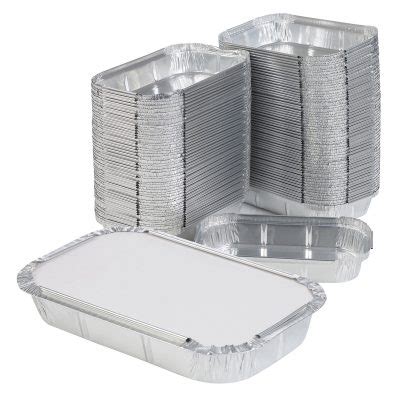 Different Shape Sizes Food Aluminium Foil Containers Aluminium