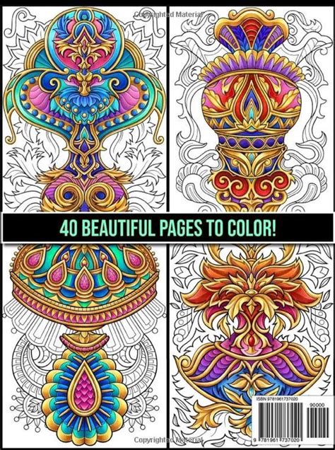 Elegant Patterns Coloring Book Jade Summer Kleurboek Voor