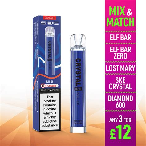 Bull Ice Ske Crystal Bar Disposable Vape Jenson E Cig