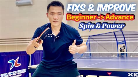 How To Improve And Fix Forehand Topspin Against Backspin Technique With