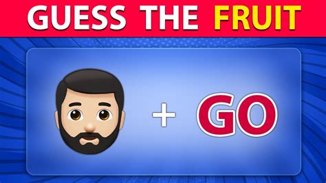 Guess The Fruit By Emojis Can You Guess The Fruit From Emojis