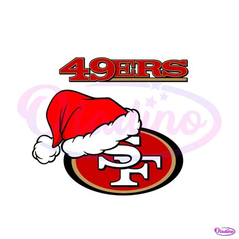 San Francisco 49ers Nfl Christmas Logo Svg File For Cricut