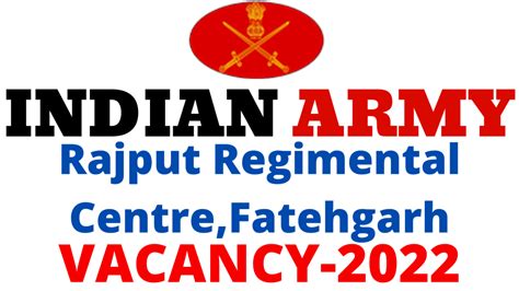 Rajput Regimental Centre Fatehgarh Vacancy 2022 Full Detaildownload