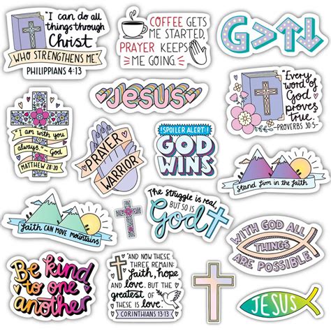 Faith Sticker 17 Pack – Big Moods