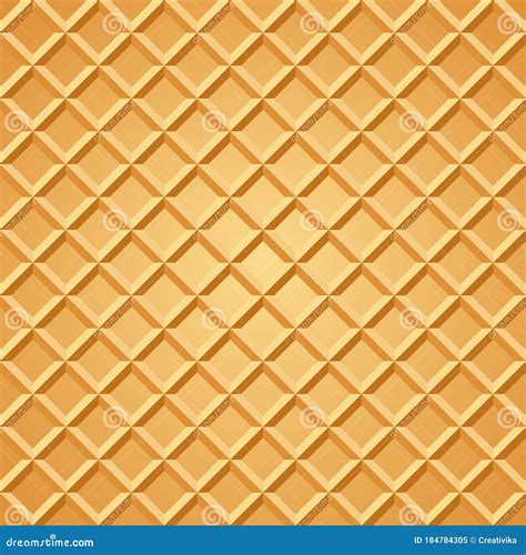 Waffle Seamless Pattern Stock Vector Illustration Of Pastry 184784305