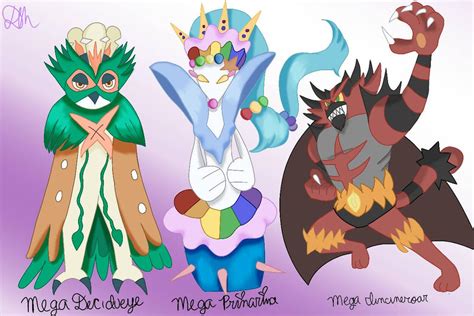 If The Alolan Starters Had Mega Evs by DestinySM32301 on DeviantArt