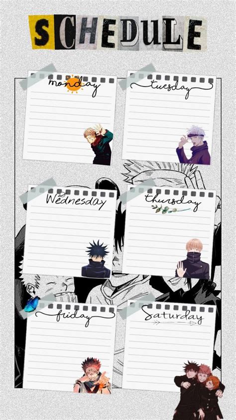 Anime Planner Template