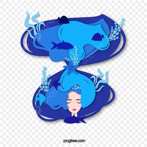 Creative Avatar Hd Transparent Creative Paper Cut Girl Avatar Paper