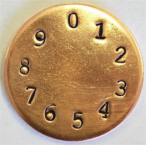 2mm Typewriter Font Metal Number Stamp Set Metal Letter - Etsy
