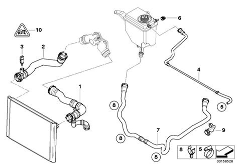 BMW 530i Return Hose Cooling Hoses System 17127519259 BMW