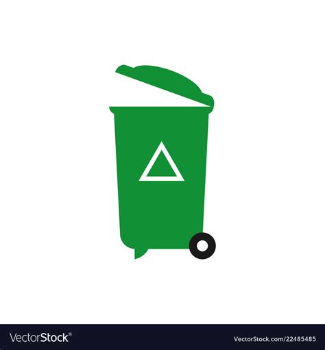 Recycle trash can graphic design element Vector Image