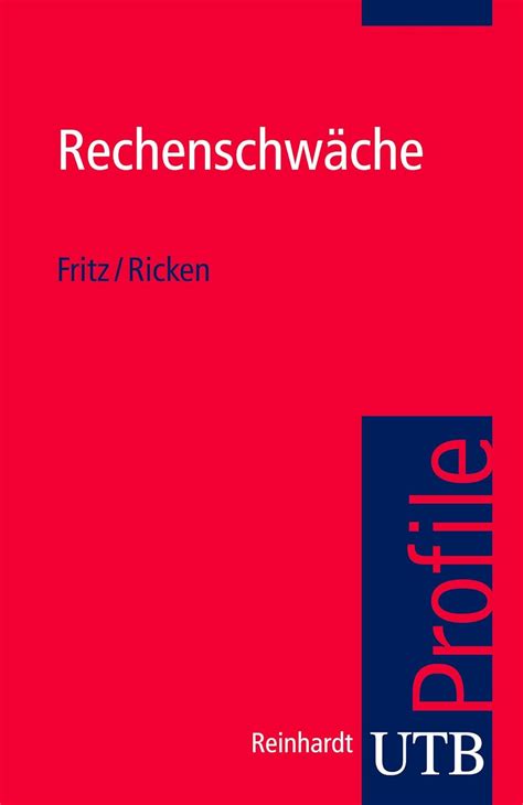 Rechenschwäche Fritz Annemarie Ricken Gabriele Amazon se Böcker